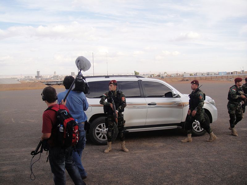 Rodaje del entrenamiento de las fuerzas especiales kurdas