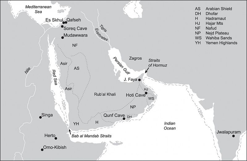 Punto de paso por el que los humanos modernos atravesaron desde África hasta la península arábiga