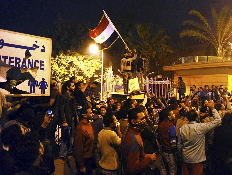 Protestas en El Cairo.