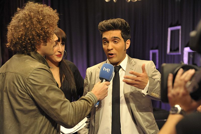 David Sancho, hablando con Dani Diges.