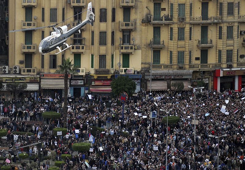 REACCIONES DE MANIFESTACIONES EN EL CAIRO