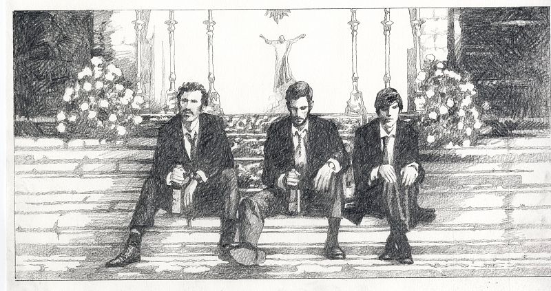 Todo empezó delante de un altar.