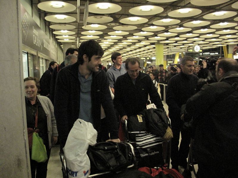 El pequeño de los Entrerríos a su llegada a España.