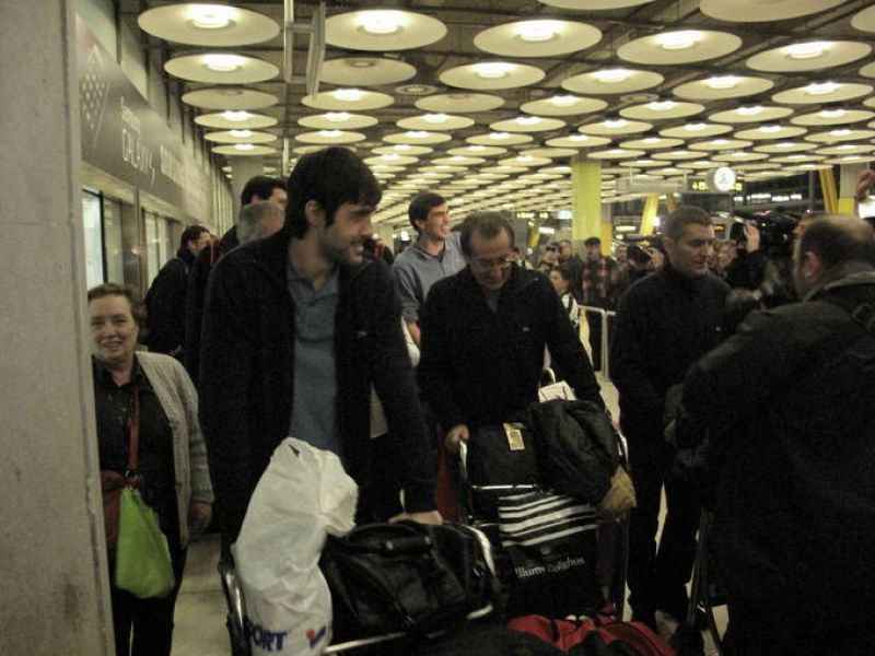 El pequeño de los Entrerríos a su llegada a España.