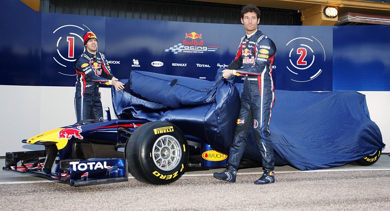 El Red Bull es el equipo a batir en este Mundial de Fórmula 1, cuyas primeras vueltas de entrenamiento se dan estos días en el circuito de Cheste.