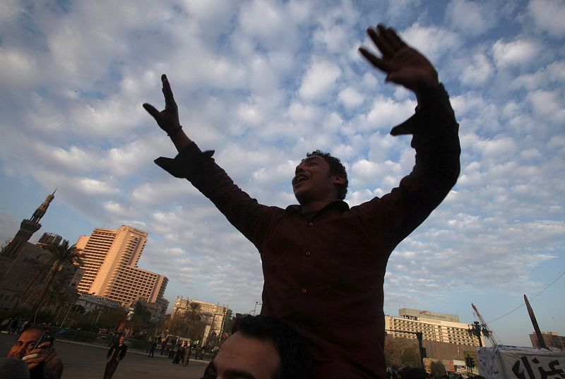 La 'Marcha del Millón' contra Mubarak en Egipto