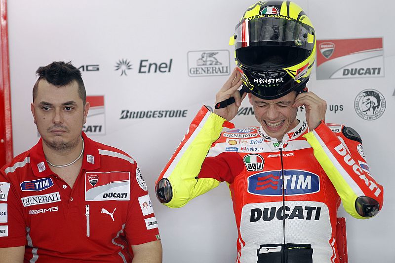 Valentino Rossi se ha llevado también a Ducati a su inseparable Uccio.