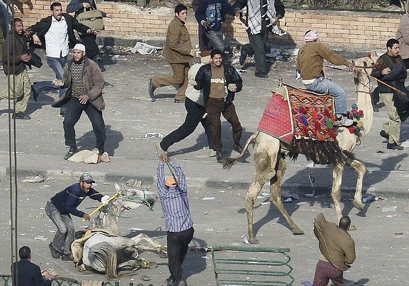 Enfrentamientos en El Cairo.