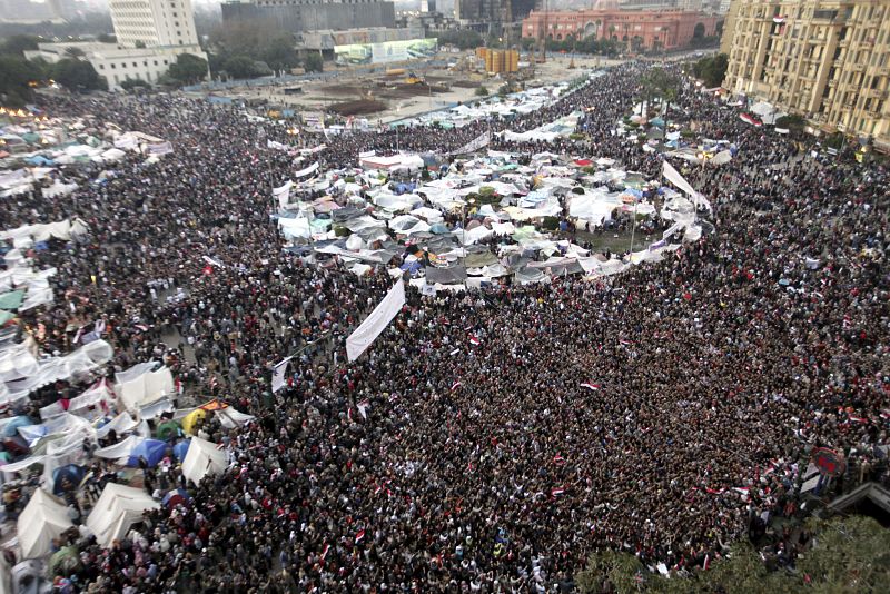 Manifestaciones en El cairo