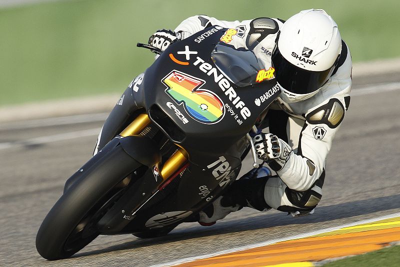 Imagen de archivo del piloto Sergio Gadea a lomos de su moto en 125cc.