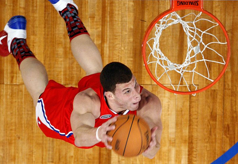 Blake Griffin, a punto de machacar el aro.