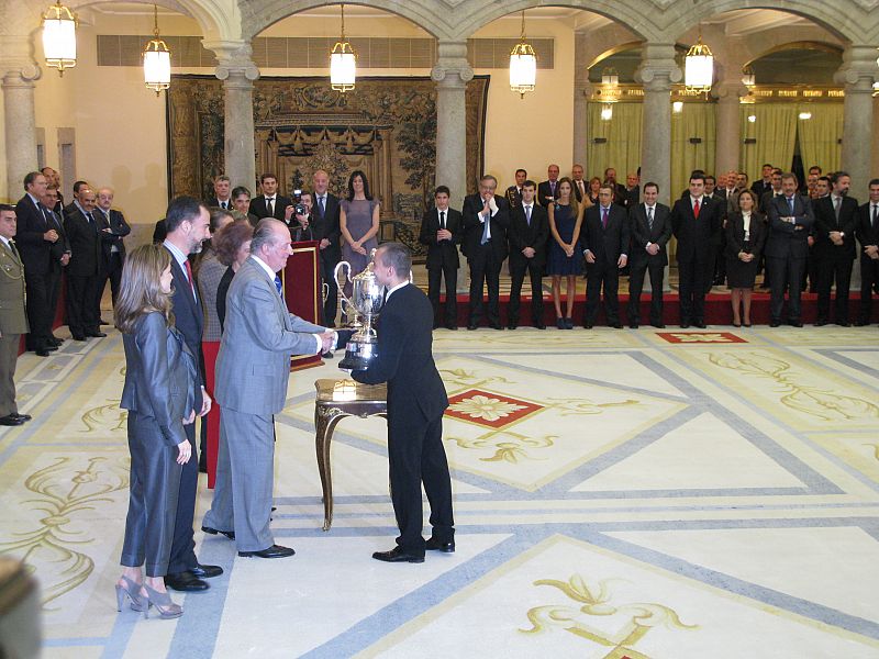 Jorge Lorenzo recibió el premio al mejor deportista masculino del 2010.