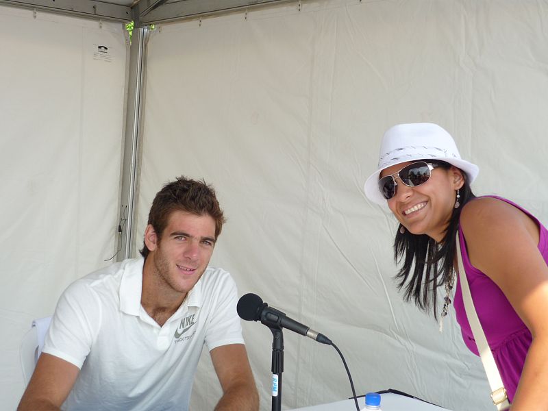 Con Del Potro en el Masters de Montreal