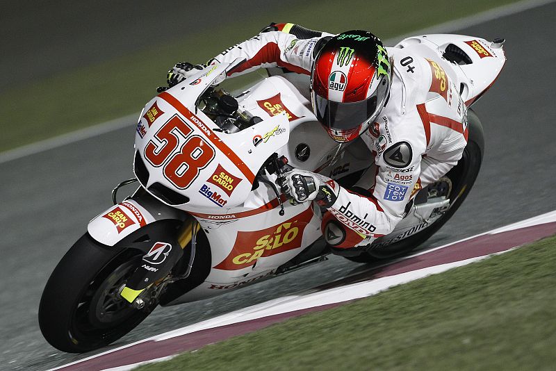 Una de la revelaciones en esta pretemporada está siendo el italiano Marco Simoncelli.