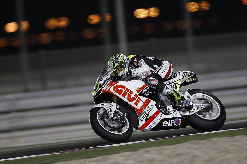 El español Elías rodando en el circuito catarí.