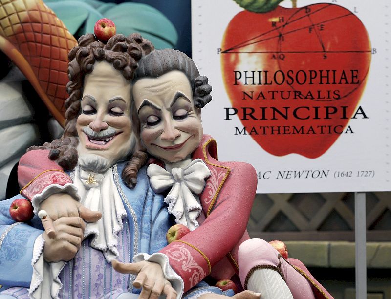 El presidente del Gobierno, José Luis Rodríguez Zapatero, y el líder del PP, Mariano Rajoy, representados en la falla Almirante Cadarso-Conde Altea