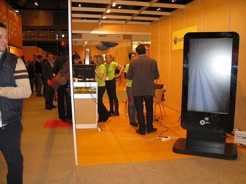 Uno de los estands de la feria de Comercio Electrónico de Madrid, en el IFEMA