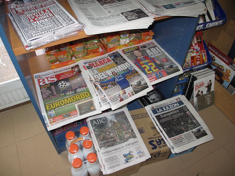 El desastre nuclear de Fukushima está protagonizando las portadas de la prensa diaria