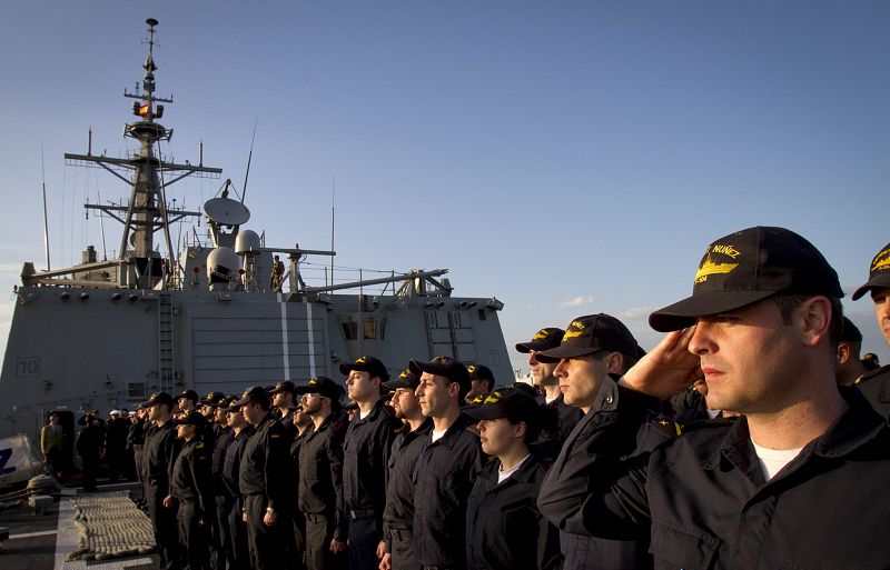 LA FRAGATA ESPAÑOLA MENDEZ NUÑEZ PARTE DE LA BASE NAVAL DE ROTA