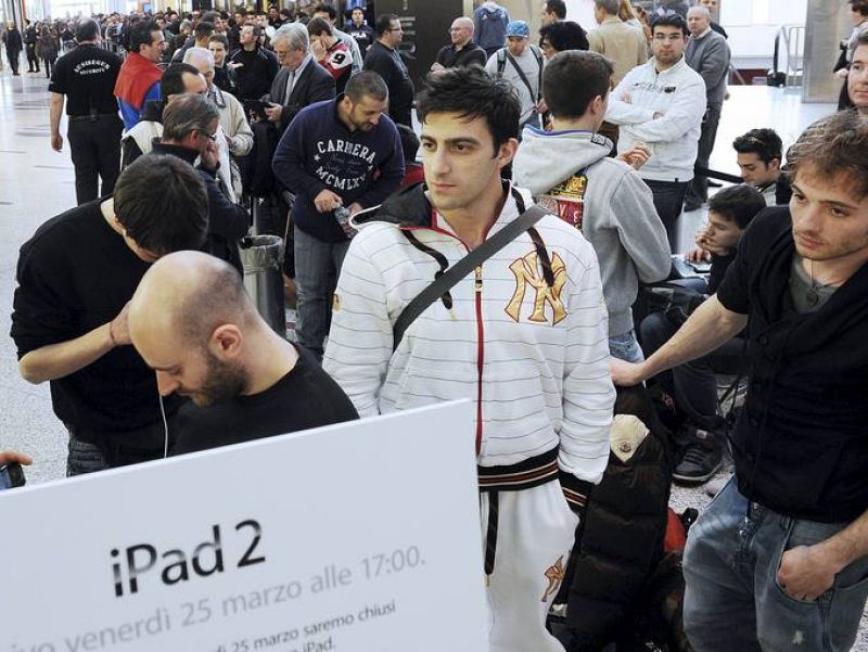 Italia ha sido uno de los países euopeos donde mayor expectación ha levantado el iPad 2