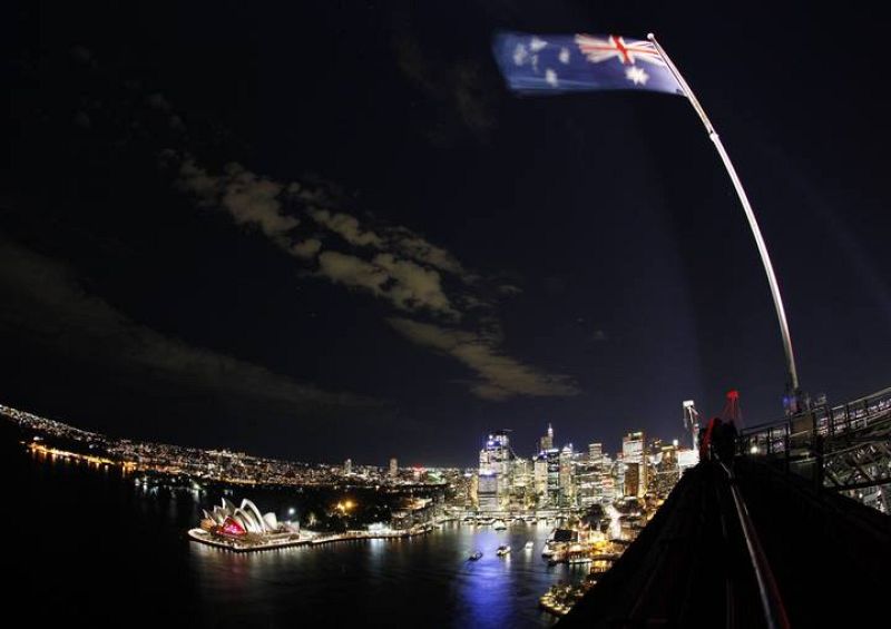 View of the Sydney city skyline