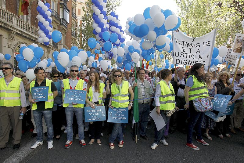 MANIFESTACIÓN EN MADRID CONTRA ETA