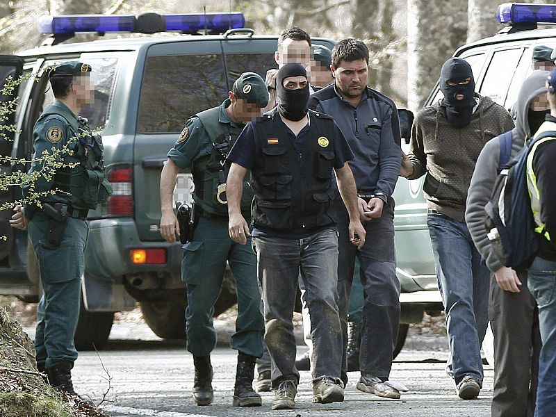 Llegada de Aitor Esnaola, detenido el pasado martes, a Navarra