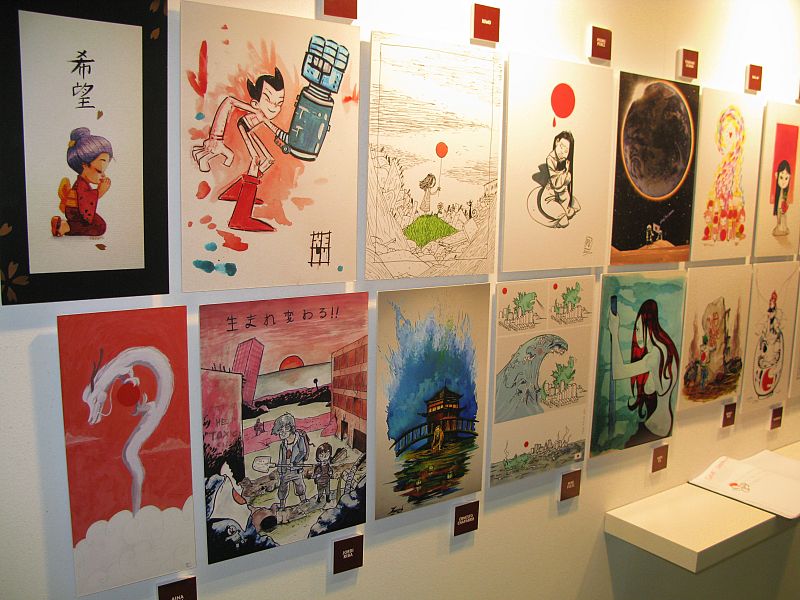 Exposición solidaria con las víctimas del terremoto y el maremoto de Japón