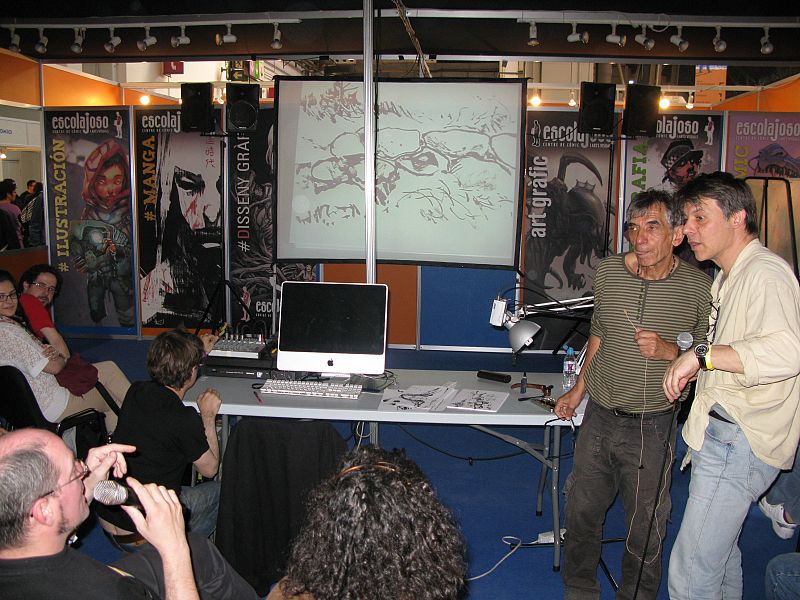 Edmond Baudoin ('Viva la vida')  dando una clase "Magistral" de cómic