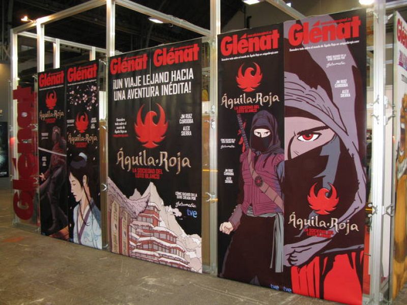  El stand de Glénat estaba dedicado a 'Aguila Roja'