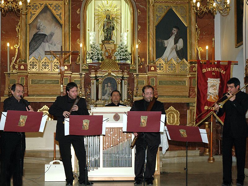 El grupo Ministriles de Marsias y Alfonso X el Sabio que interpretan obras sacras del genial compositor burgalés de la corte de Felipe II, Antonio de Cabezón.