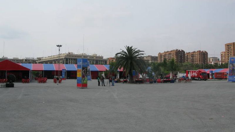 Una amplia explanada 