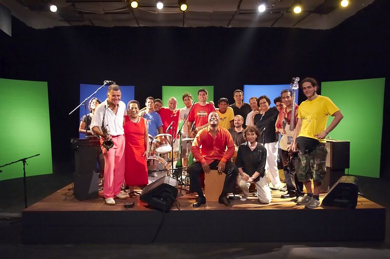Susana Baca y Perú Jazz con el equipo de TVE