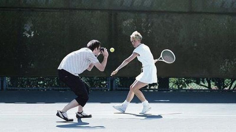 He intentado hacer una foto en la que se muestra el tenis lo más cerca posible. Me va el periodismo de riesgo ¿Me contratáis?