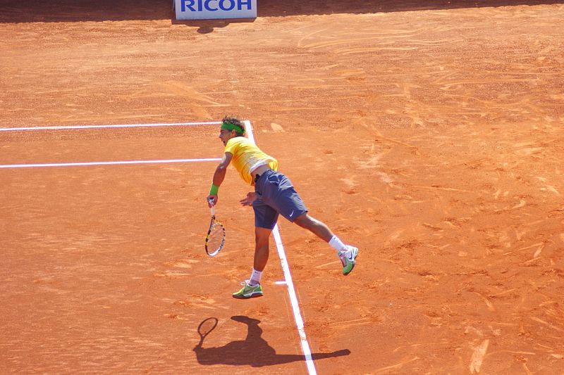 Rafa Nadal, sin palabras. Olé, olé, olé.