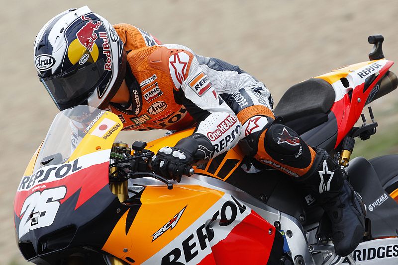 Dani Pedrosa ha sido el tercero en la lucha por la pole.