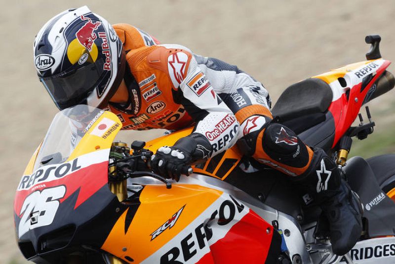 Dani Pedrosa ha sido el tercero en la lucha por la pole.