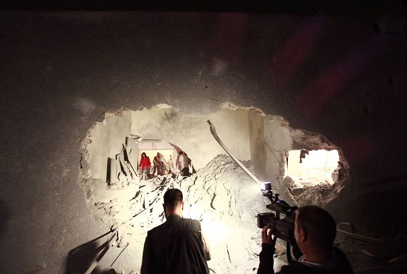 Los periodistas han podido visitar la zona "para que pudieran ser testigos de la destrucción provocada".