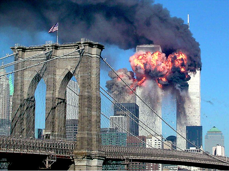 Imagen del ataque terrorista a las Torres Gemelas de Nueva York el 11 de septiembre de 2001.