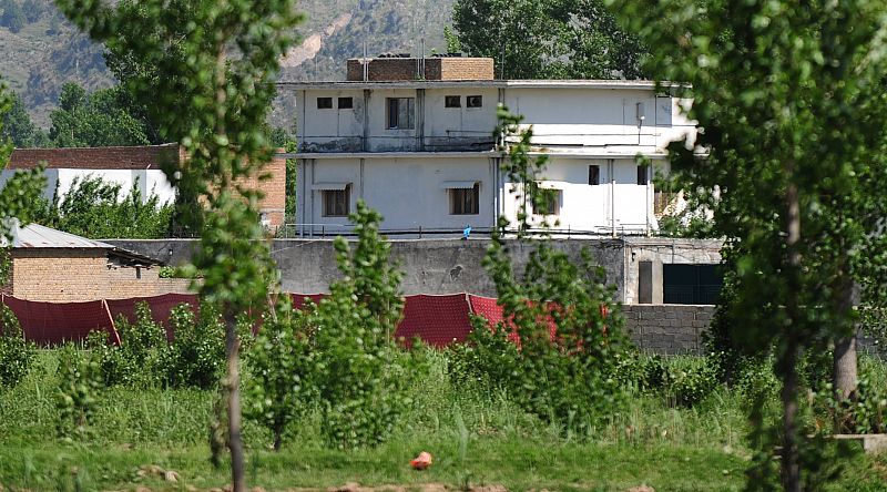 Exterior de la casa de Bin Laden, en la ciudad de Abbottabad, a sesenta kilómetros de Islamabad, capital de Pakistán.