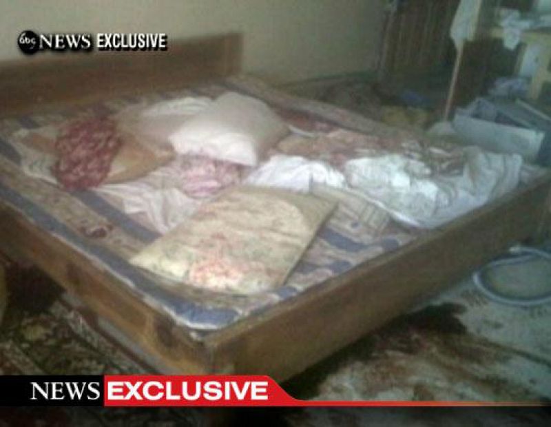 Imagen del interior de la casa donde mataron a Osama bin Laden procedente de ABC News.