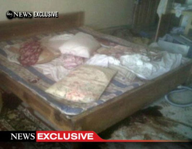 Imagen del interior de la casa donde mataron a Osama bin Laden procedente de ABC News.