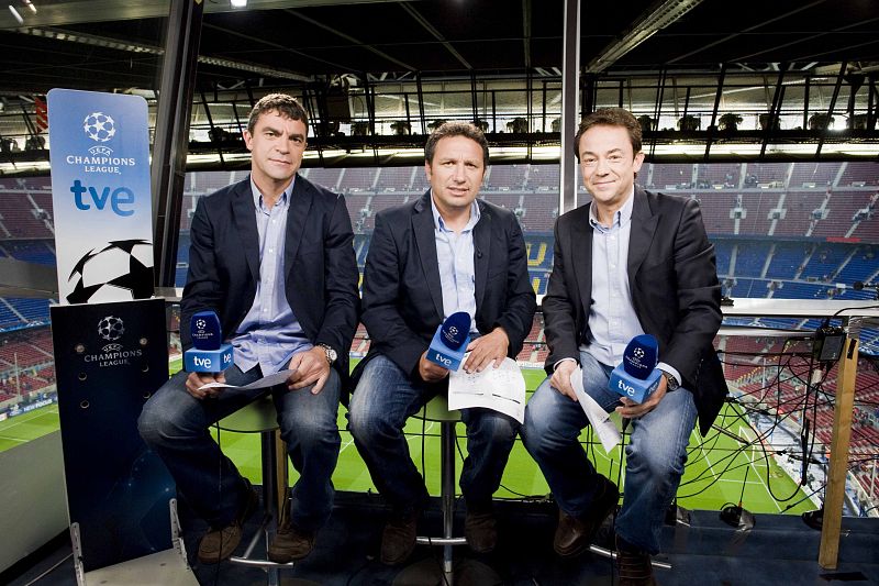 Manolo Sanchís, Eusebio Sacristán y Sergio Sauca