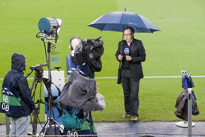 El periodista Albert Font, a punt de sortir al Telediario