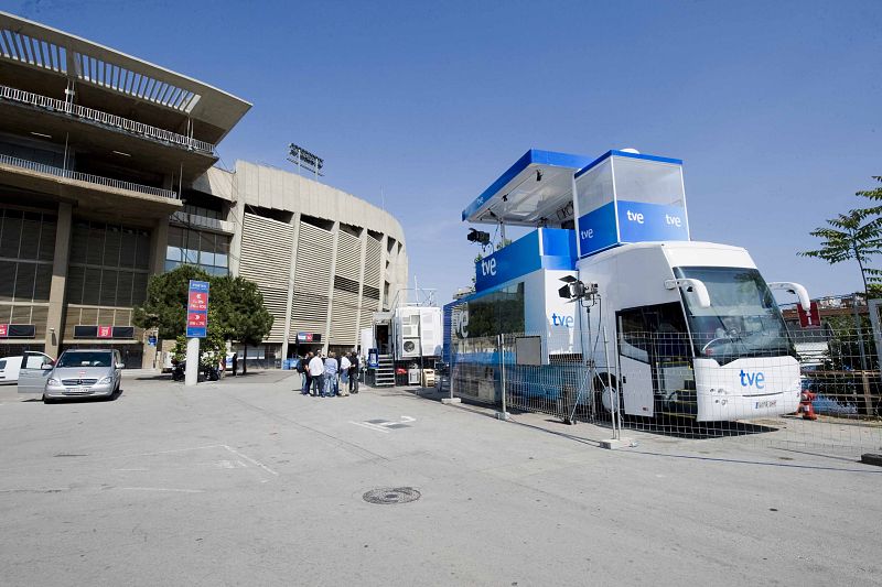 Les mòbils al Camp Nou