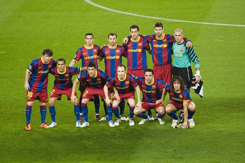 L'alineació que inicia el partit