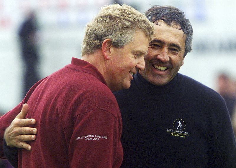 File photo of Seve Ballesteros and Colin Montgomerie in Wicklow