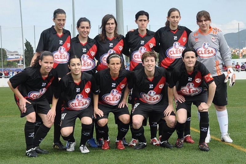 Once titular del Rayo Vallecano Femenino en el partido donde han conseguido la Superliga 2010-2011.