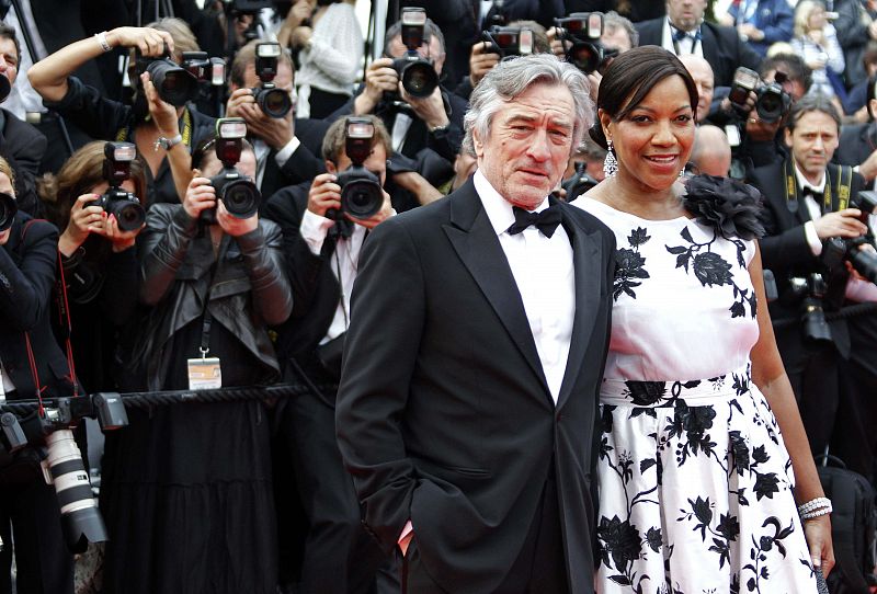 Jury president of the 64th Cannes Film Festival de Niro and wife Hightower arrive on the red carpet at the 64th Cannes Film Festival