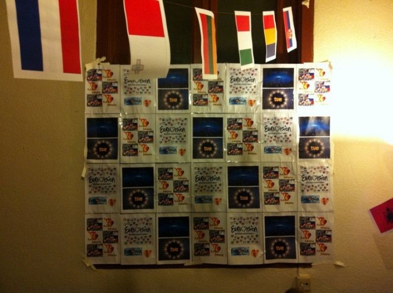 Héctor Sastre decoró su casa para Eurovisión